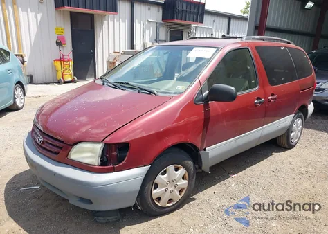 2003 Toyota Sienna Le из США, поврежденный, VIN 4T3ZF13CX3U531563